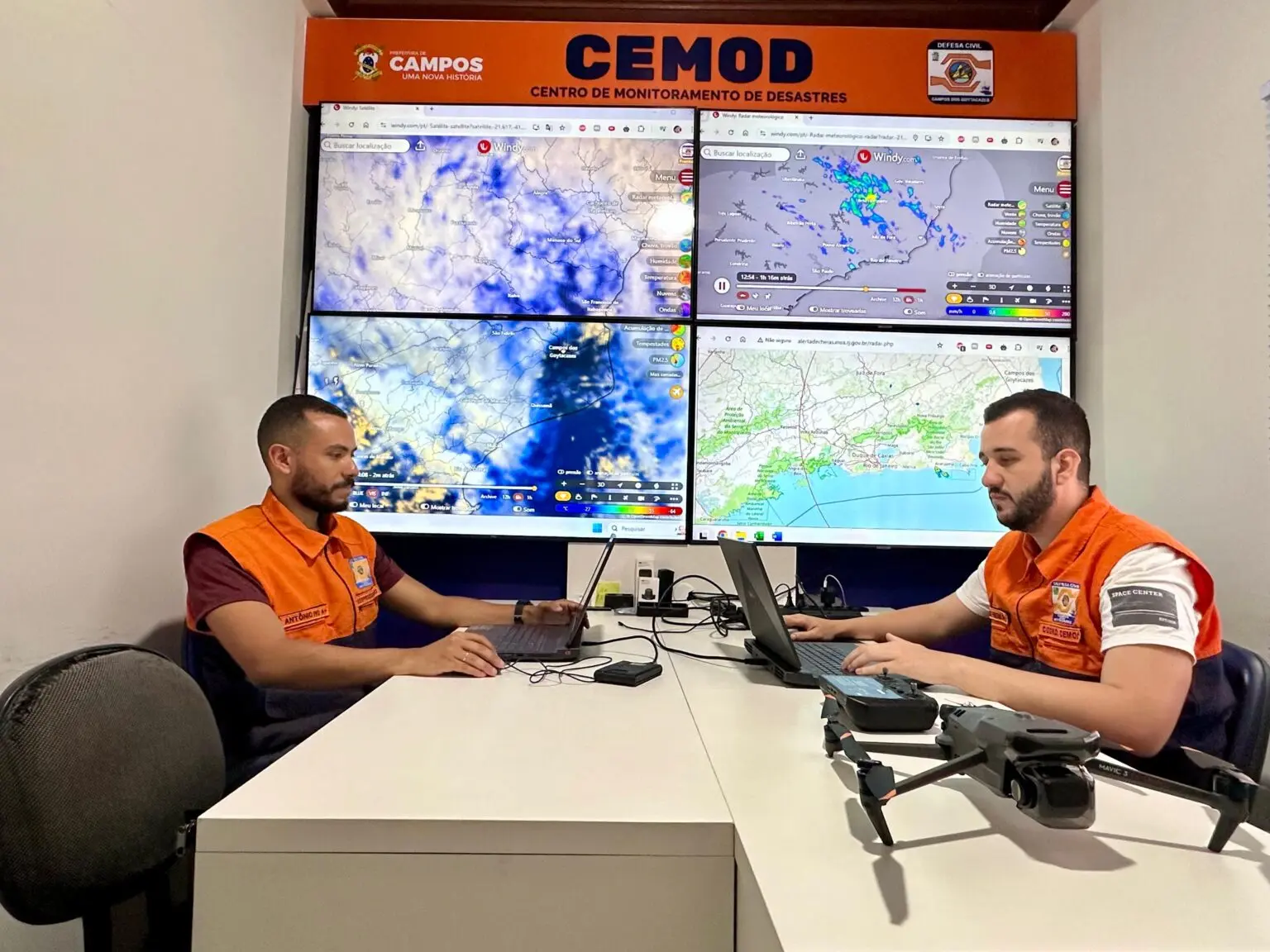 Defesa Civil monitora tempo fechado e possibilidade de chuvas isoladas em Campos