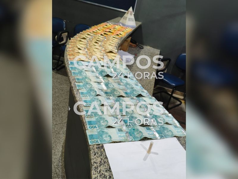 Homem apontado como gerente do tráfico é preso com mais de R$ 5 mil
