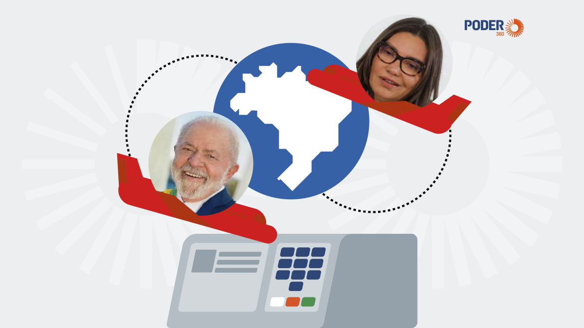 Janja durante agenda da campanha eleitoral de 2026